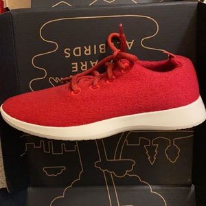 Allbirds bright red wool runners